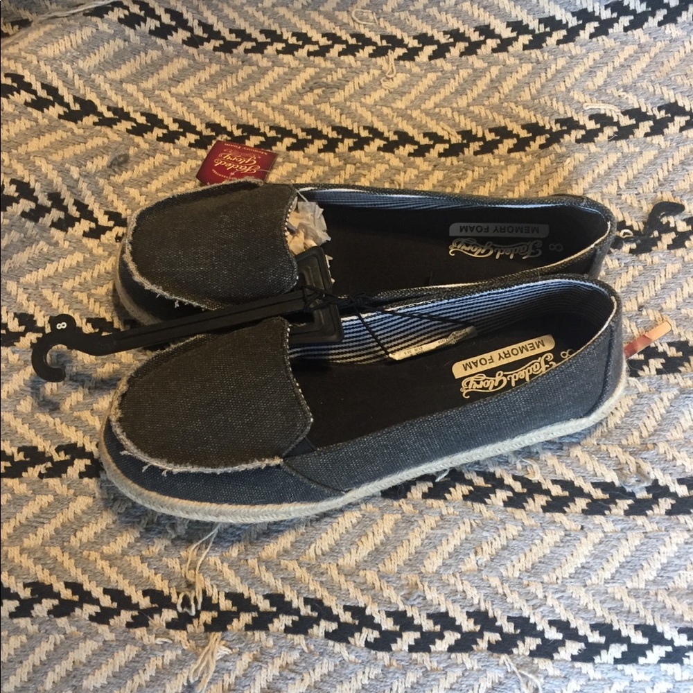Blue Jean Slip On Shoes